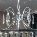 Подвесная люстра Citilux Инга CL335181, арматура хром, плафон хрусталь прозрачный, 59х59 см