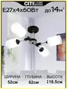 Люстра потолочная Citilux Эрик CL136145 белый черный