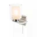 Бра Citilux Румба E27 1*75W IP20 хром,белый [CL159410]
