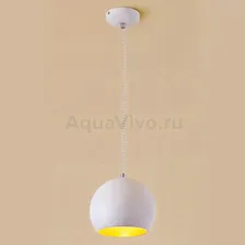 Подвесной светильник Citilux Оми CL945110, арматура белая, плафон металл белый, 18х18 см