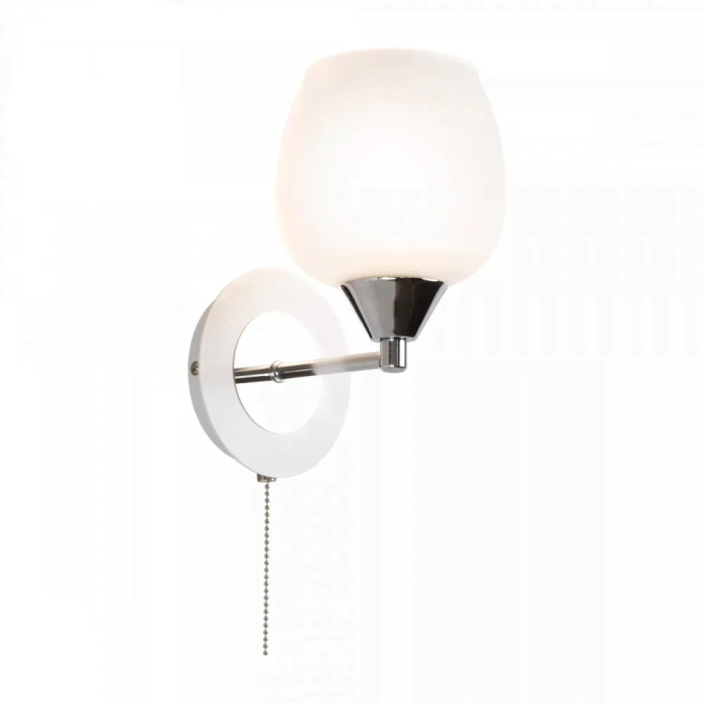 Бра Citilux Сюзи E27 1*75W IP20 хром,белый [CL171313]