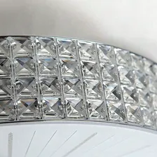 Потолочный светильник Citilux Портал CL324101, арматура хром, плафон стекло / хрусталь прозрачный, 61х61 см