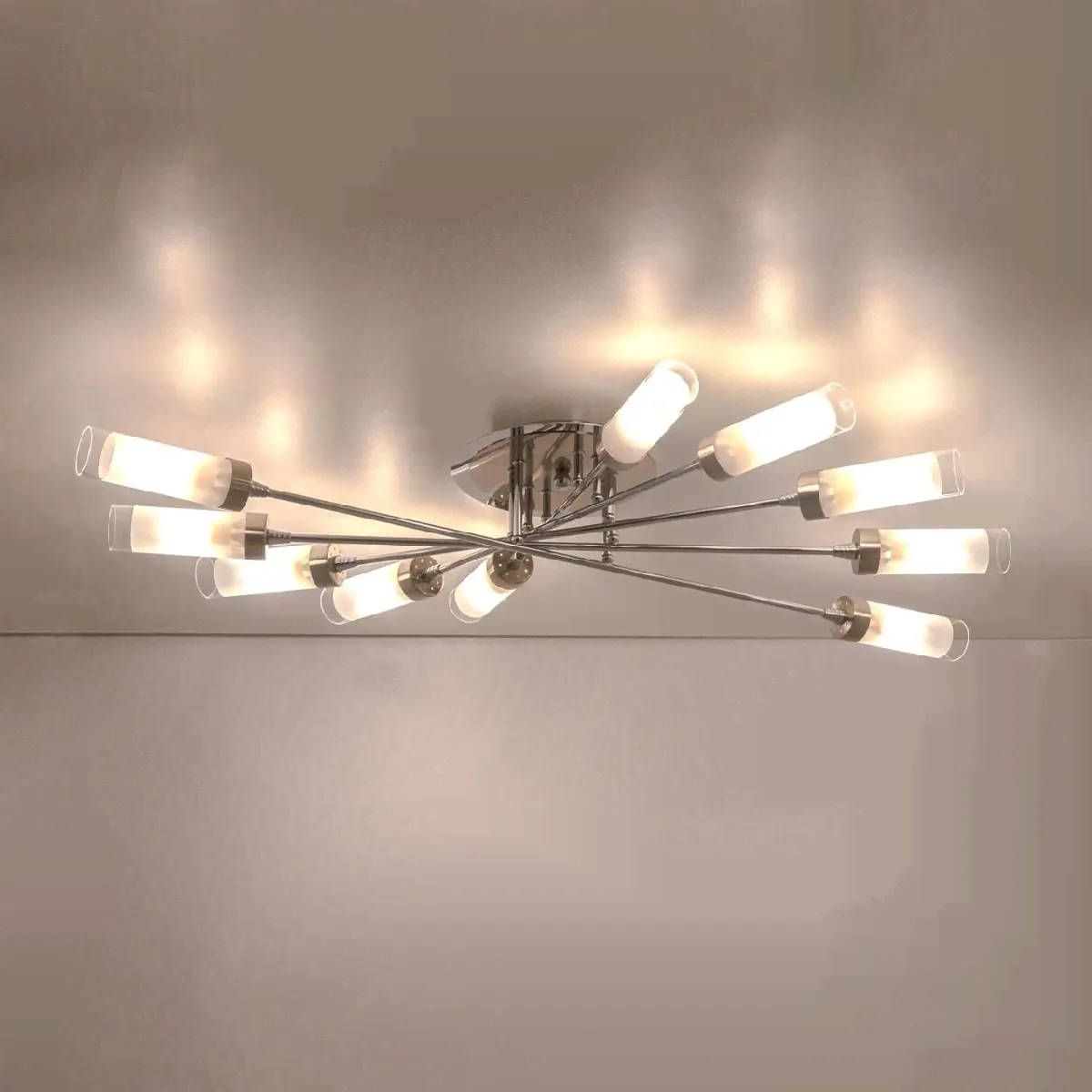 Люстра потолочная Citilux Хеликс Хром Матовый + Хром CL109101