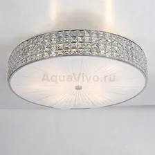 Потолочный светильник Citilux Портал CL324101, арматура хром, плафон стекло / хрусталь прозрачный, 61х61 см