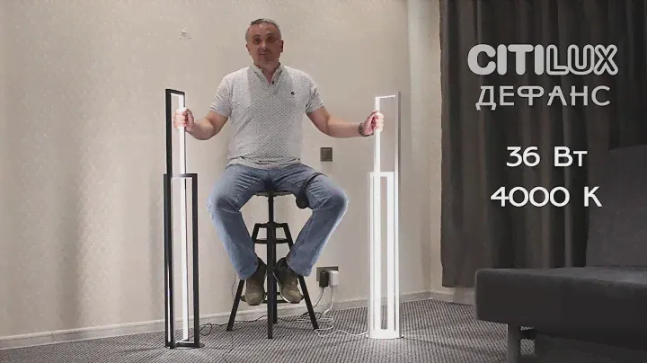 Обзор светодиодных торшеров Citilux CL804 Дефанс