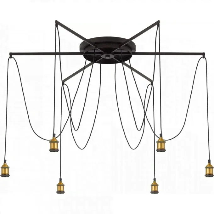 Люстра паук CITILUX Эдисон , Венге бронза CL451261-3