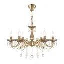 Люстра подвесная Citilux «Кармен» CL404163, 68х68х55 см, 6х60Вт, E14, цвет коричневый