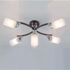 Люстра CITILUX Фортуна с поворотными плафонами, Венге Хром CL156152