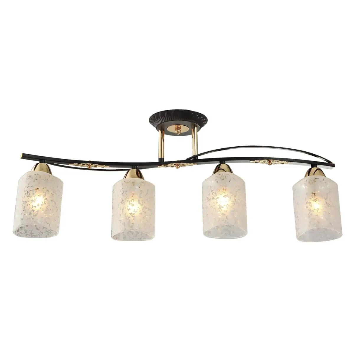 Люстра потолочная Citilux Мотив CL166141 венге + золото